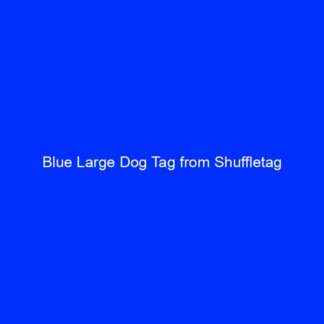 Blue Large Dog Tag from Shuffletag