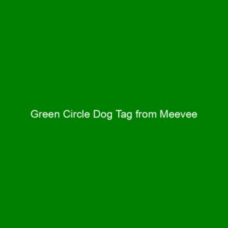 Green Circle Dog Tag from Meevee