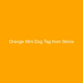 Orange Mini Dog Tag from Skinix