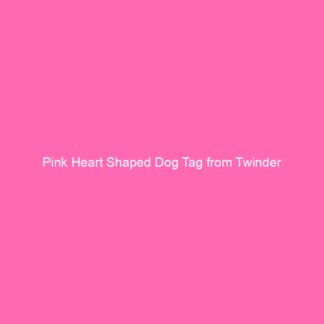 Pink Heart Shaped Dog Tag from Twinder