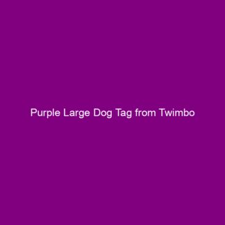 Purple Large Dog Tag from Twimbo