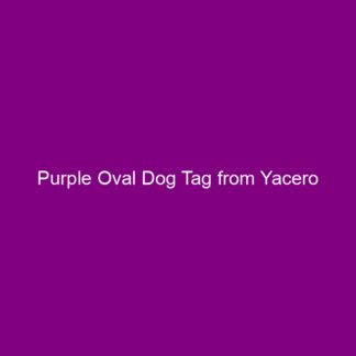 Purple Oval Dog Tag from Yacero