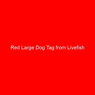 Red Large Dog Tag from Livefish